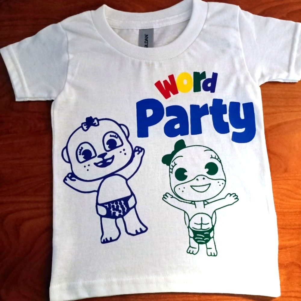 Word Party Custom Made T-Shirt 2T